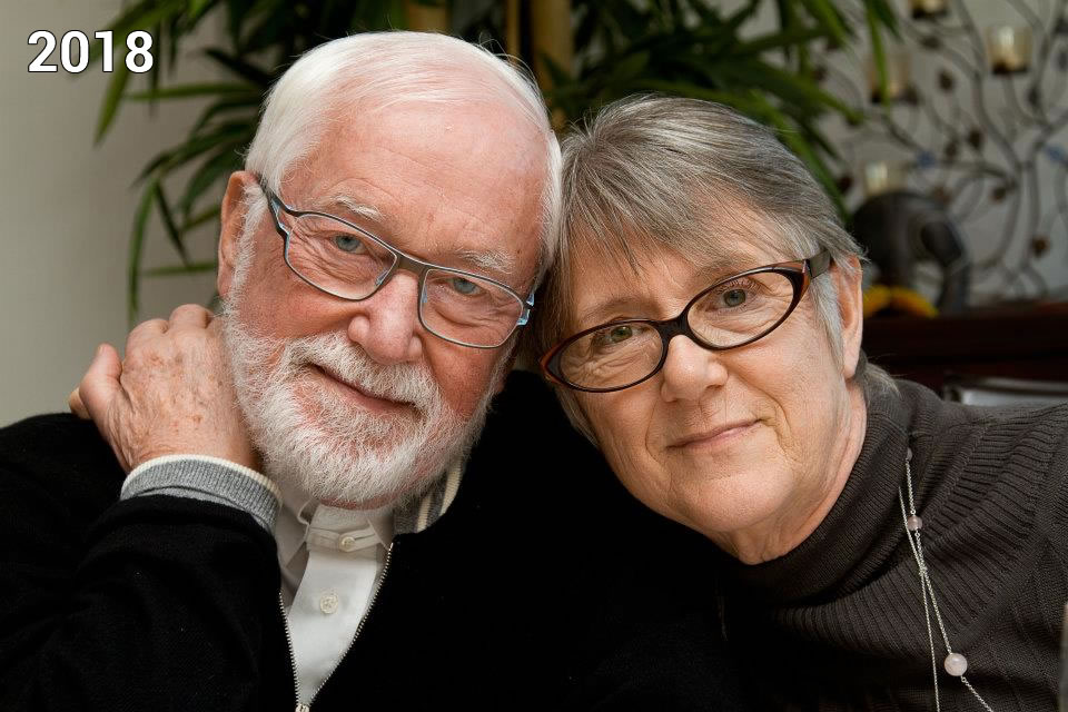 Michel Potay avec sa femme en 2018